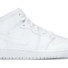 Nike Jordan 1 Mid Triple White (GS)