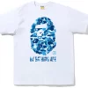 BAPE ABC Camo By Bathing Ape Tee White Blue
