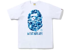 BAPE ABC Camo By Bathing Ape Tee White Blue