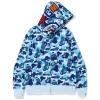 BAPE Big ABC Camo Shark Full Zip Hoodie Blue
