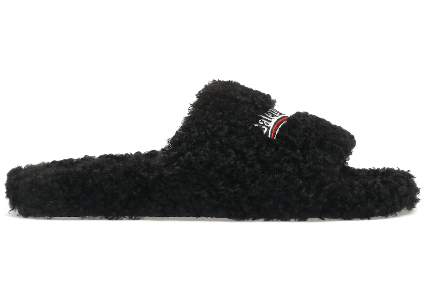 Balenciaga Furry Slide Black 1 Balenciaga Furry Slide Black