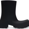 Balenciaga Trooper Rubber Boot Black