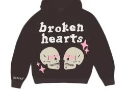 Broken Planet Market Broken Hearts Hoodie Black
