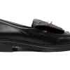 Chanel Quilted Tab Loafers Black Leather