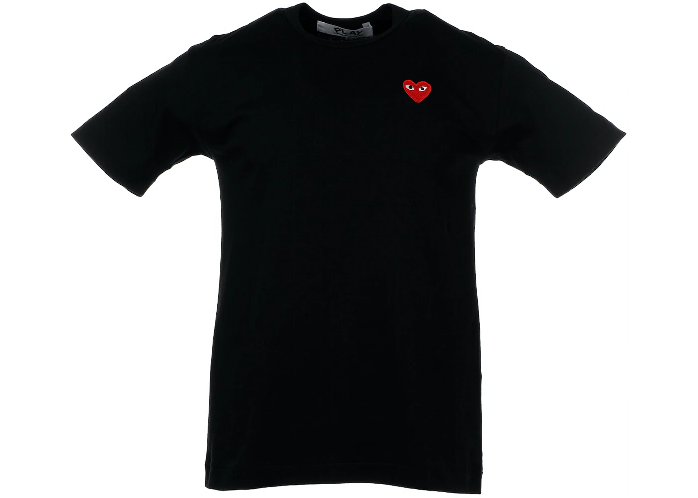 CDG Play Red Emblem T-shirt Black 1 CDG Play Red Emblem T-shirt Black