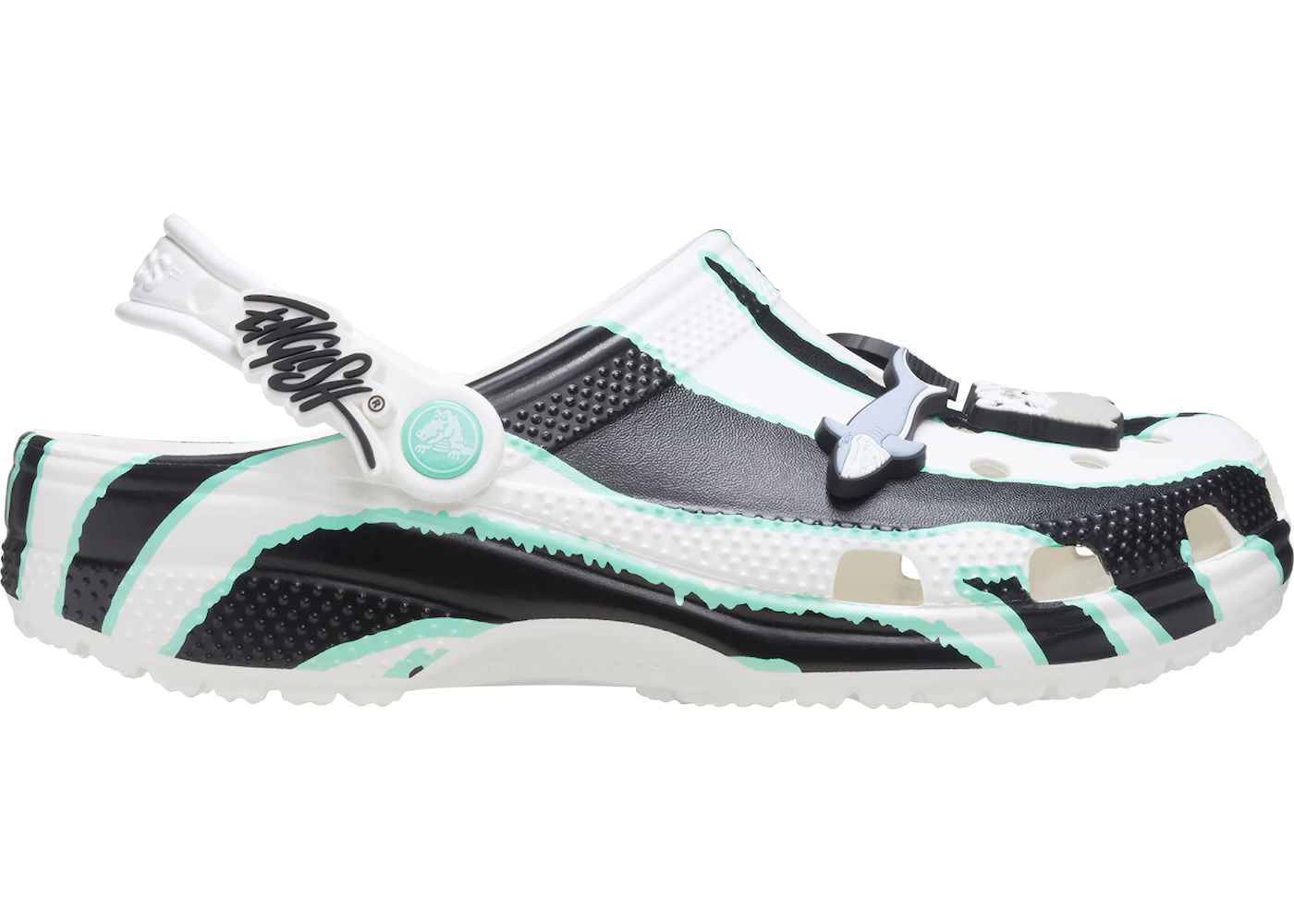 Crocs Classic Clog Ron English Party Animals Zebra White 1 Crocs Classic Clog Ron English Party Animals Zebra White