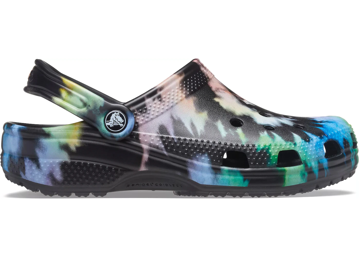 Crocs Classic Clog Tie Dye Black Multi-Color 1 Crocs Classic Clog Tie Dye Black Multi-Color