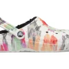 Crocs Classic Tie-Dye Lined Clog Black Multi