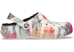 Crocs Classic Tie-Dye Lined Clog Black Multi