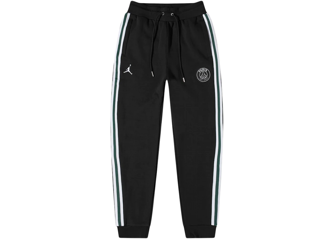 Jordan X PSG Paris Saint Germain Fleece Pants Black/White/Green 1 Jordan X PSG Paris Saint Germain Fleece Pants Black/White/Green