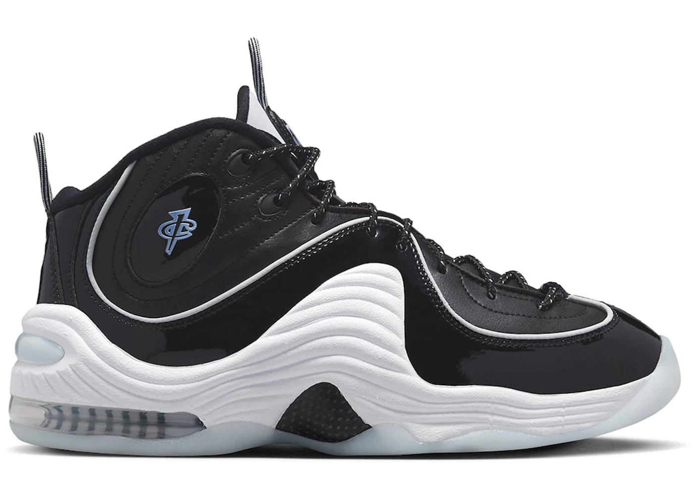 Nike Air Penny 2 Black Patent Football Grey 1 Nike Air Penny 2 Black Patent Football Grey