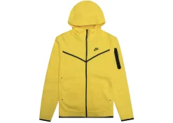 Nike Tech Fleece Full-Zip Hoodie Yellow Strike/Black