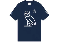OVO X NFL Dallas Cowboys OG Owl T-Shirt Navy