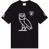 OVO X NFL Las Vegas Raiders OG Owl T-Shirt Black