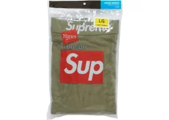 Supreme Hanes Boxer Briefs (2 Pack) Olive