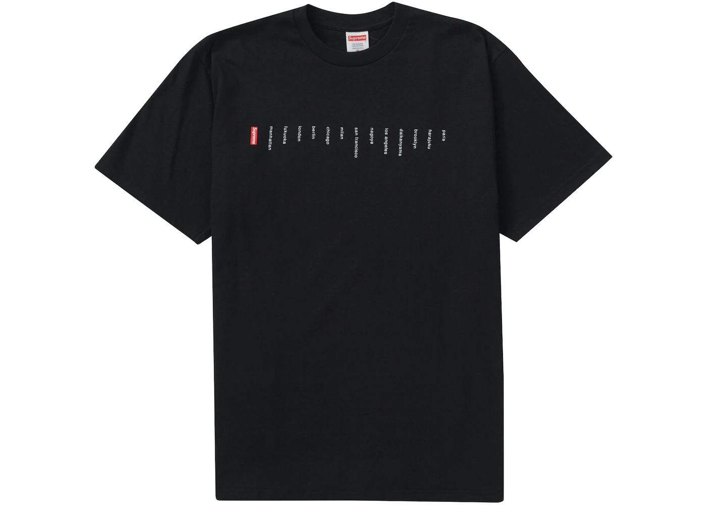 Supreme Location Tee Black 1 Supreme Location Tee Black