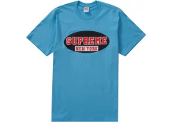 Supreme New York Tee Bright Blue
