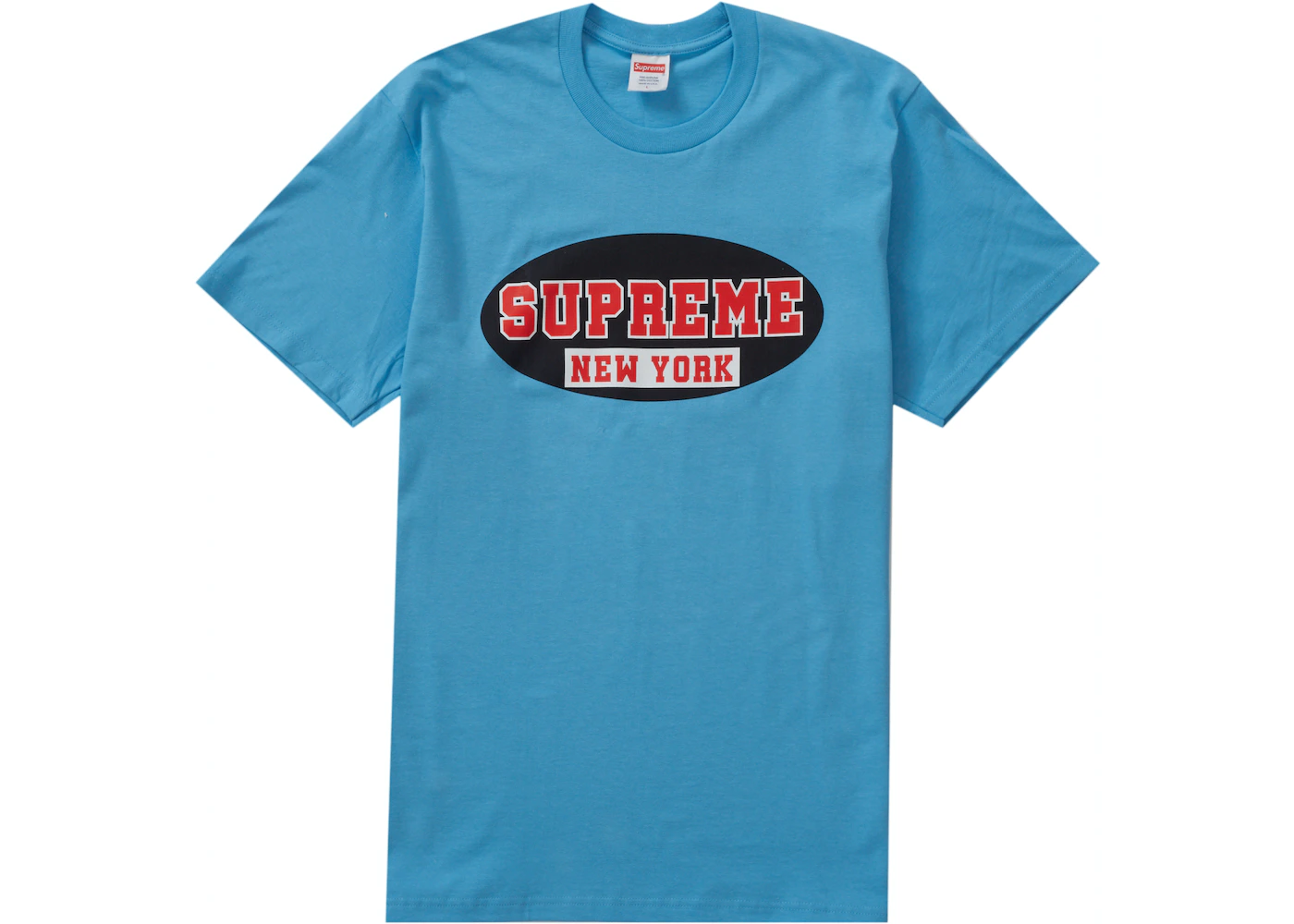 Supreme New York Tee Bright Blue 1 Supreme New York Tee Bright Blue