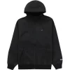 Supreme WINDSTOPPER Zip Up Hooded Sweatshirt (FW22) Black