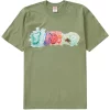 Supreme Watercolor Tee Light Olive