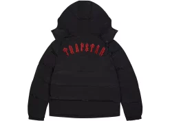 Trapstar Irongate Detachable Hooded Puffer Jacket Black/Infrared