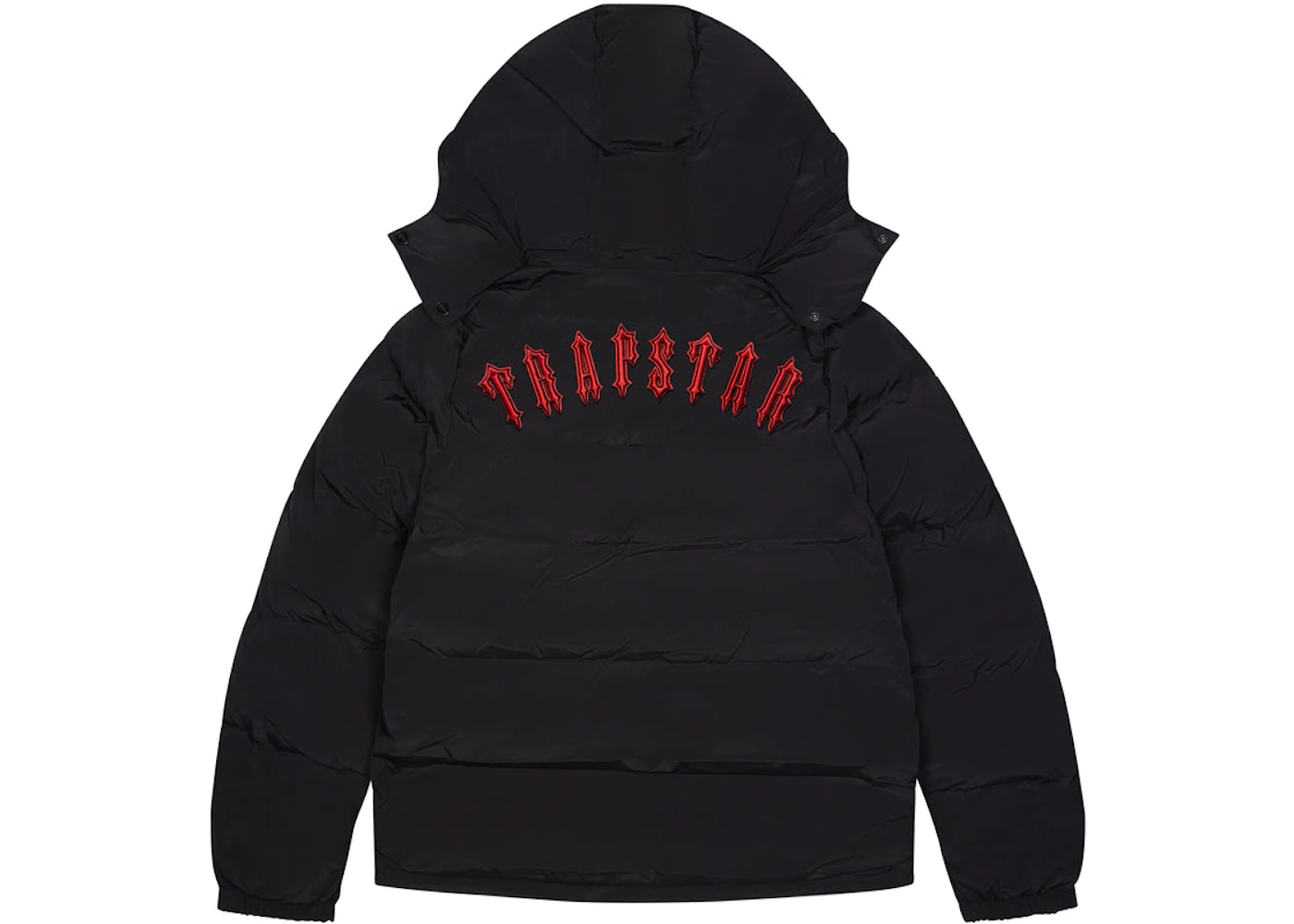 Trapstar Irongate Detachable Hooded Puffer Jacket Black/Infrared 1 Trapstar Irongate Detachable Hooded Puffer Jacket Black/Infrared