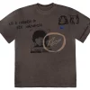 Travis Scott Cactus Jack For Fragment Hiroshi Tee Brown Pepper