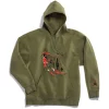 Travis Scott Jordan Washed Suede Hoodie Olive