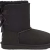 UGG Bailey Bow II Boot Black (Kids)