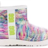 UGG Classic Clear Mini Pixelate Boot White (Kids)
