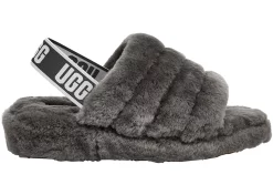 UGG Fluff Yeah Slide Charcoal (W)