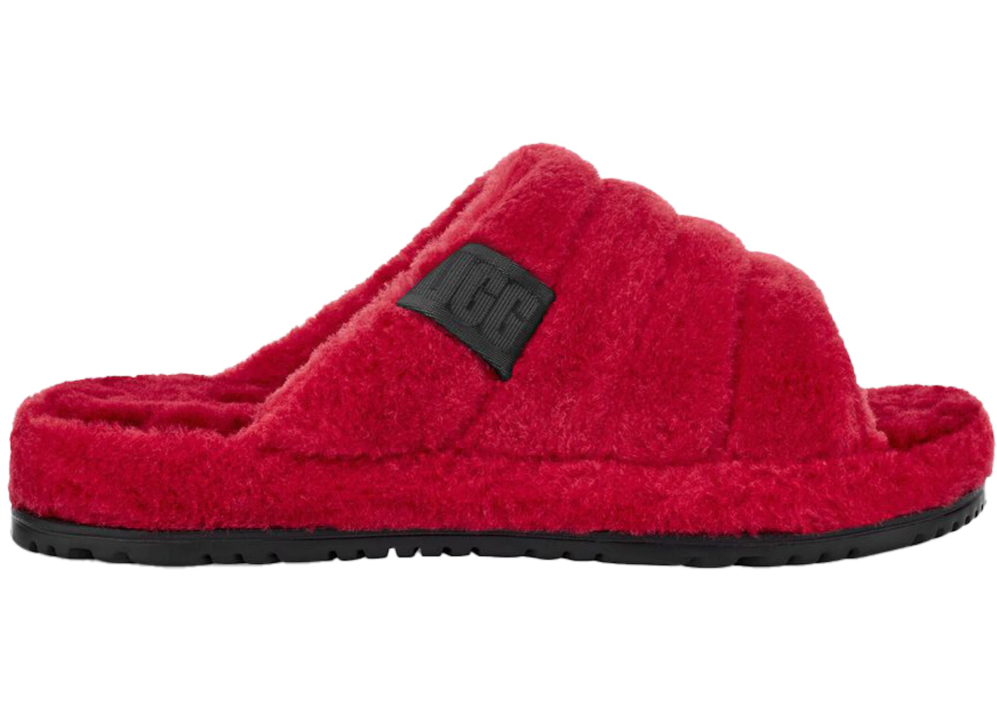 UGG Fluff You Slide Samba Red 1 UGG Fluff You Slide Samba Red