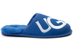 UGG Scuff Logo Slipper Classic Blue White