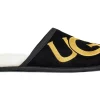 UGG Scuff Logo Slipper Black Gold