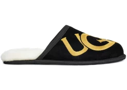 UGG Scuff Logo Slipper Black Gold