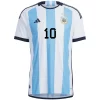 Adidas Argentina 2022-23 Authentic Messi Home Jersey White/Light Blue