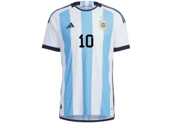 Adidas Argentina 2022-23 Authentic Messi Home Jersey White/Light Blue