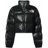 The North Face Womens Nuptse 700 Fill Short Jacket TNF Black