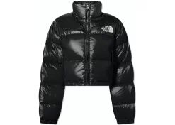 The North Face Womens Nuptse 700 Fill Short Jacket TNF Black